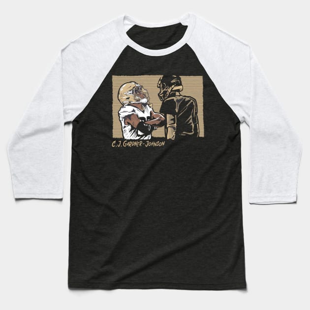 C.J. Gardner-Johnson The Instigator Baseball T-Shirt by Chunta_Design